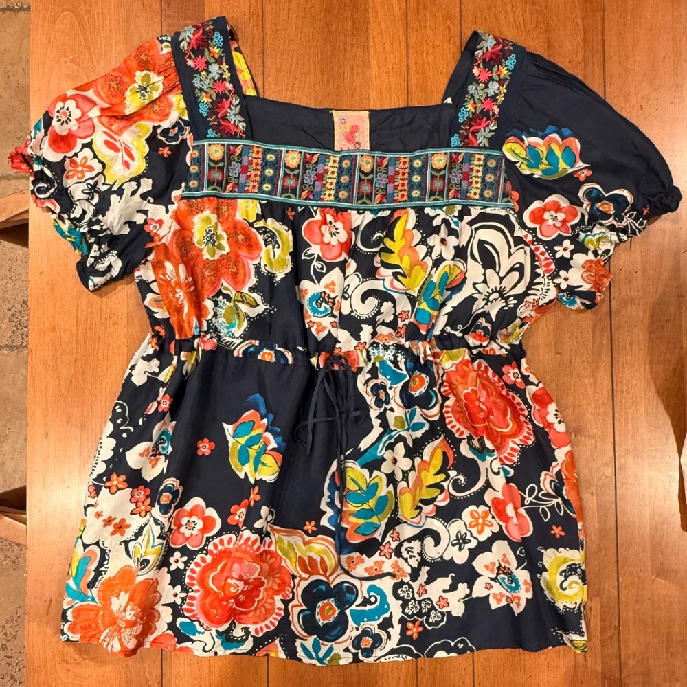 Johnny Was Vintage Babydoll Top - Picture 8 of 12